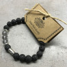 4x Náramok z Lávového Kameňa - Čakra/Slon