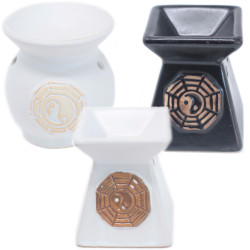 6x Klasická Rustikálna Aroma Lampa - Yin Yang (rôzne)