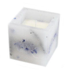 Očarujúco Žiariace Sviečky - Veľký Štvorec - Levanduľa