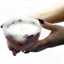 Očarujúco Žiariace Sviečky - Veľká Misa - Ruža