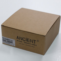 2x Veľká Betónová Sójová Sviečka - Patčula & Jantár