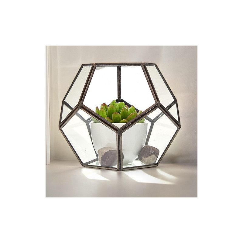 Sklenené Terárium - Päťuholník