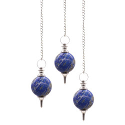 3x Guľové Kyvadlo - Lapis Lazuli