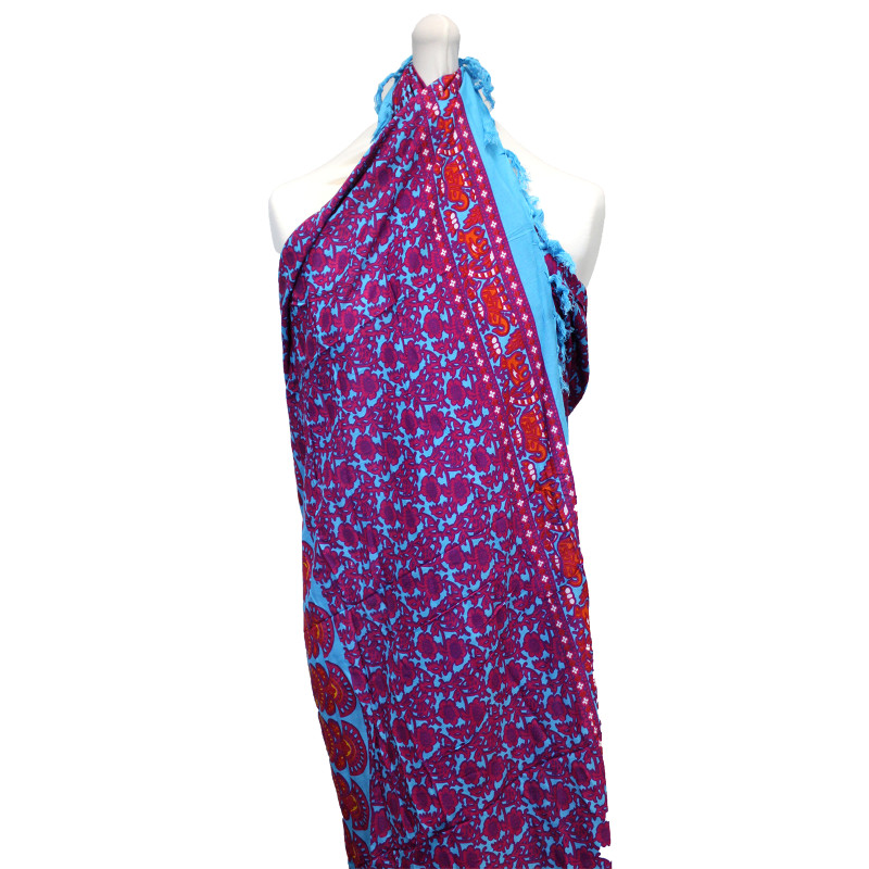 2x Sarong Mandala - Fialová & Modrá