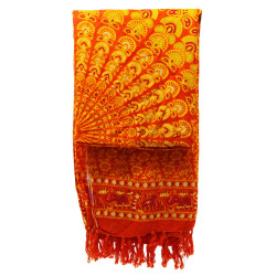 2x Sarong Mandala - Oranžová & Limetka