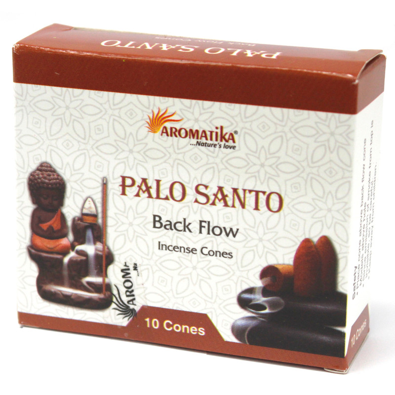 12x Aromatika Vonné Kužele "Tečúci Dym" - Palo Santo