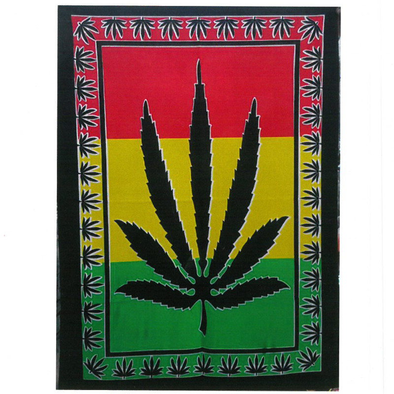 Bavlnené Nástenné Závesy - List Konope