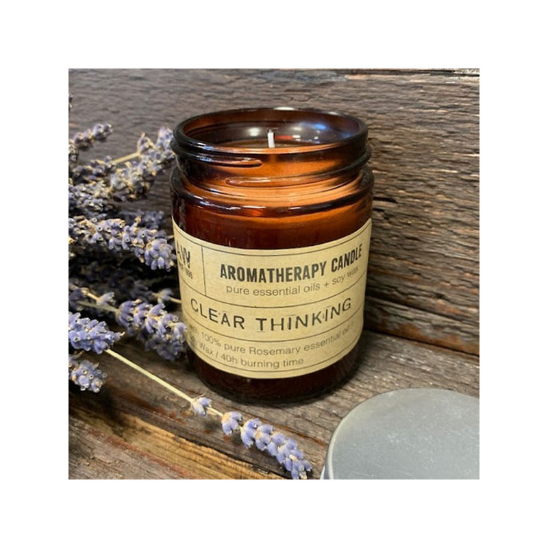 Aromaterapeutická Sójová Sviečka 200g - Jasné Myslenie