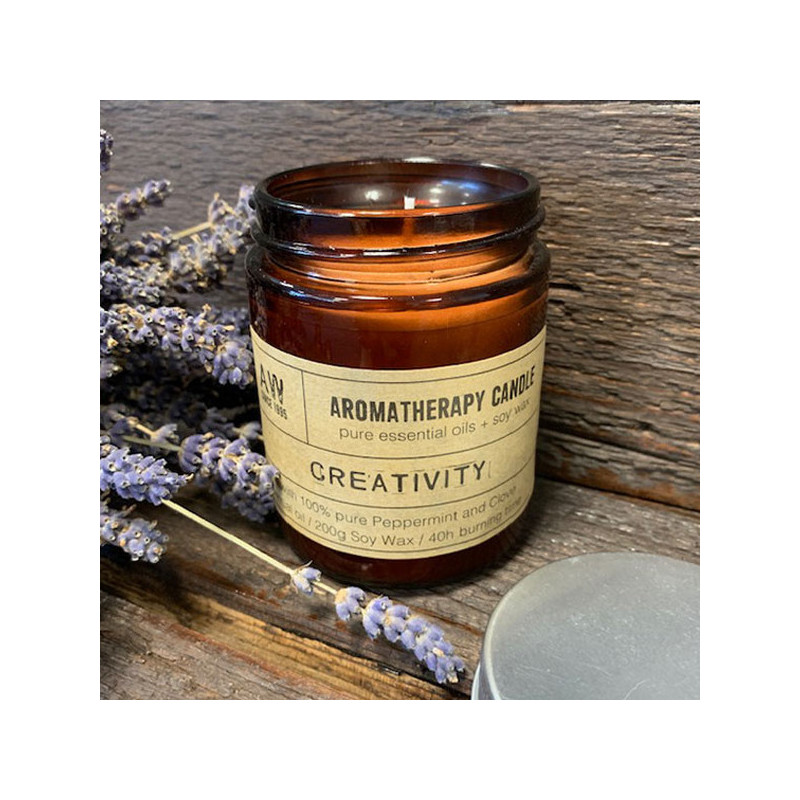 Aromaterapeutická Sójová Sviečka 200g - Kreativita