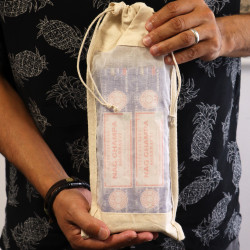 10x Dlhé Bavlnené Vrecká s Okienkom - 35x15cm