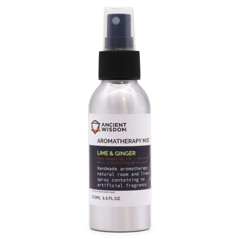 100ml Rozprašovač s Esenciálnymi Olejmi - Limetka & Zázvor