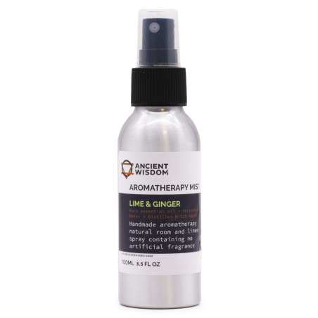 100ml Rozprašovač s Esenciálnymi Olejmi - Limetka & Zázvor