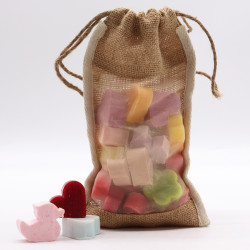 10x Veľké Jutové Vrecka - 26x15cm