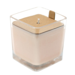 6x Sójové Sviečky v Skle bez Etikety - Figa & Čierna Ríbezľa