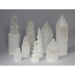 Prírodná selenitová veža- 5 cm