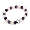 2x Sada 2 Náramkov Priateľstva z Drahých Kameňov - Láska - Amethyst a 