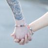 2x Sada 2 Náramkov Priateľstva z Drahých Kameňov - Láska - Amethyst a 