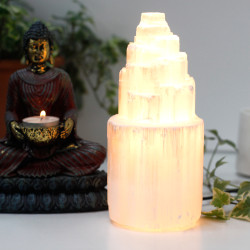 Prírodná Selenitová Lampa - 20 cm