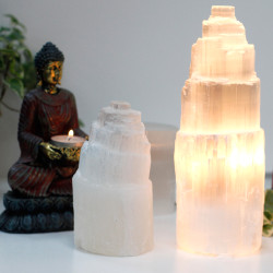 Prírodná Selenitová Lampa - 25 cm