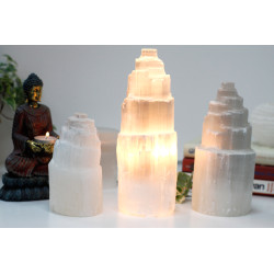 Prírodná Selenitová Lampa - 25 cm