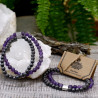 3x Dvojitý Magnetický Náramok - Amethyst