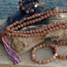 3x 108 Rudraksha Mala - Tmavý