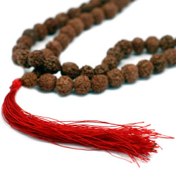 3x 108 Rudraksha Mala - Hnedý