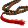 3x 108 Rudraksha Mala - Hnedý