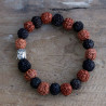 6x Rudraksha Mala Buddha Náramok - Mix