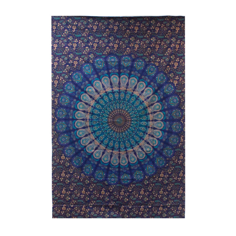 Jednolôžková Bavlnená Prikrývka na Posteľ - Mandala