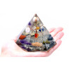 Orgonitová 7-stranná Pyramída - Drahokam Wisdom Strom - 90 mm