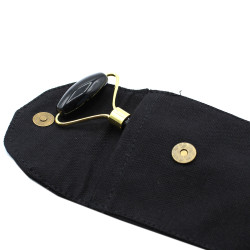 Valček na Tvár zo Vzácnych Kameňov - Čierny Obsidián