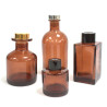 6x Štvorcová Fľaša na Difúzor s Uzáverom - 200ml