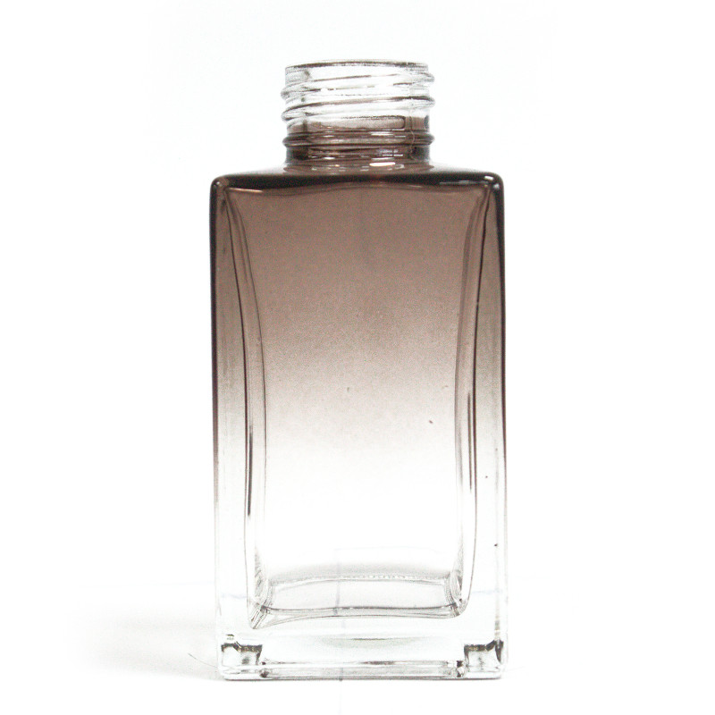 6x Štvorcová Vysoká Fľaša na Difúzor - Ombré - 100 ml