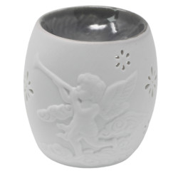 4x Klasická Biela Aroma Lampa - Rôzne Dizajny s Anjelmi