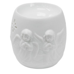4x Klasická Biela Aroma Lampa - Rôzne Dizajny s Anjelmi