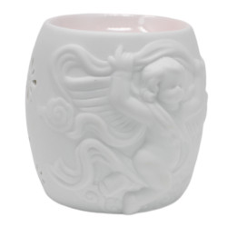 4x Klasická Biela Aroma Lampa - Rôzne Dizajny s Anjelmi