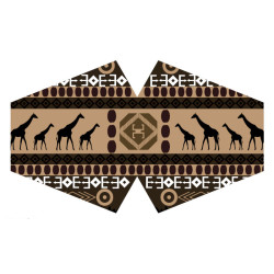 3x Ochranné Rúška na Tvár- Africký Tribal (Dospelý)