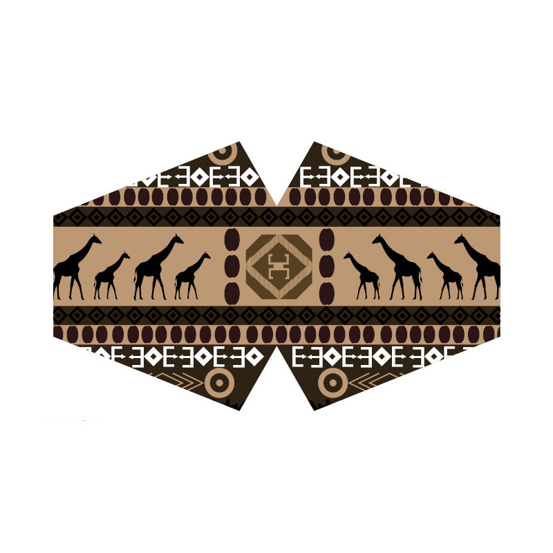 3x Ochranné Rúška na Tvár- Africký Tribal (Dospelý)