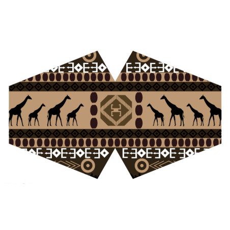 3x Ochranné Rúška na Tvár- Africký Tribal (Dospelý)