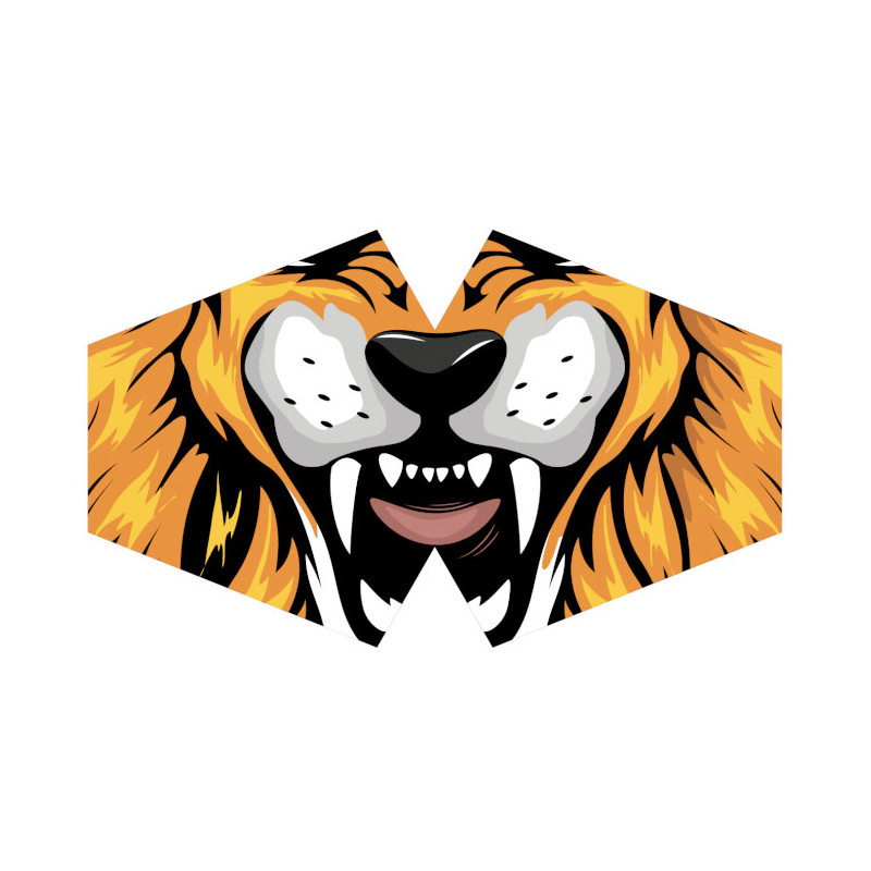 3x Ochranné Rúška na Tvár- Tiger (Detské)