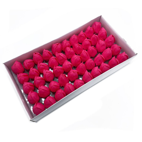 50x Mydlové Kvety pre Šikovné Ruky - Tulipán - Tmavý Ružový