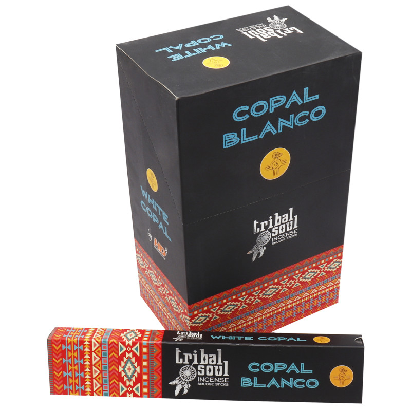 12x Tribal Vonné Tyčinky - Biely Kopál