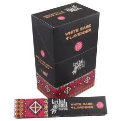 12x Tribal Vonné Tyčinky - Biela Šalvia + Levanduľa