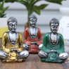 6x Strieborný Mini Budha (Rôzne Farby)