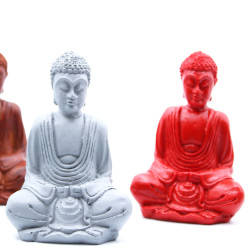 6x Matný Mini Budha (Rôzne Farby)