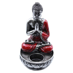 Buddha Svietnik - Červený - Stredný