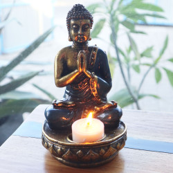 Buddha Svietnik - Červený - Stredný