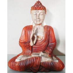 Ručne Vyrezávaná Socha Budhu - Výučba Prenosu - 30cm