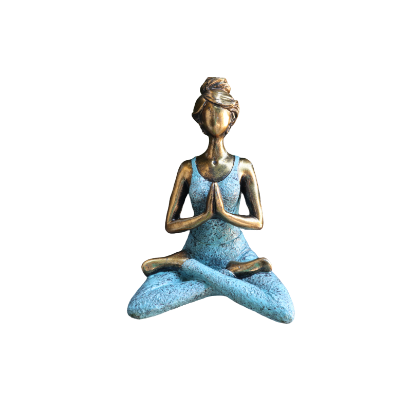 Joga Lady Figúrka - Bronzovo - Tyrkysová 24 cm